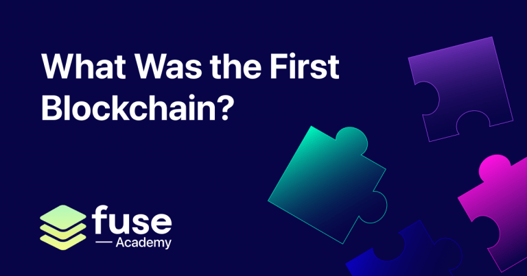 What was the first blockchain?