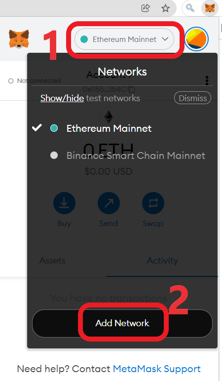 Add Fuse to MetaMask