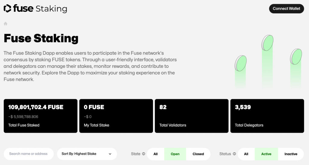 FUSE On-Chain Crypto Staking